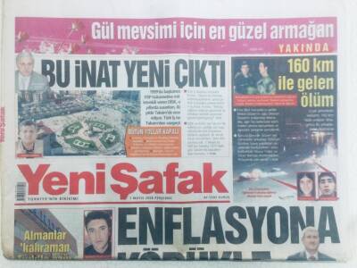 Yeni Şafak Gazetesi 1 Mayıs 2008 - Enflasyona Körükle Gidiyor GZ40645 - 1
