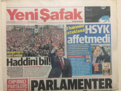 Yeni Şafak Gazetesi 1 Mayıs 2015 - Parlementer Sistem Çöktü, HSYK Affetmedi GZ27221 - 1