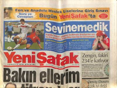 Yeni Şafak Gazetesi 10 Haziran 2002 - Cilt Kanseri Geni Belirlendi GZ62936 - 2