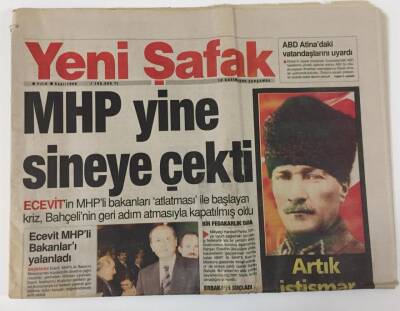 Yeni Şafak Gazetesi 10 Kasım 1999 - Atatürk Ölümünün Yıldönümünde Törenlerle Anılıyor GZ13435 - 1