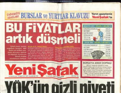 Yeni Şafak Gazetesi 11 Eylül 2003 - Yökün Gizli Niyeti GZ61407 - 1