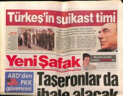 Yeni Şafak Gazetesi 12 Temmuz 2003 - Türkeşin Suikast Timi GZ65081 - 1