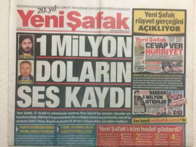 Yeni Şafak Gazetesi 14 Mart 2014 - 1 Milyon Doların Ses Kaydı GZ29585 - 1