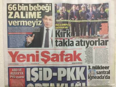 Yeni Şafak Gazetesi 15 Ekim 2015 - Ahmet Davutoğlu,66 Bin Bebeği Zalime Vermeyiz GZ29311 - 1