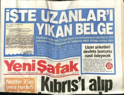 Yeni Şafak Gazetesi 16 Şubat 2004 - İşte Uzanları Yıkan Belge GZ65079 - 2