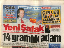 Yeni Şafak Gazetesi 17 Haziran 2002 - 14 Gramlık Adam GZ62942 - 1