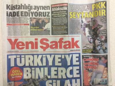 Yeni Şafak Gazetesi 18 Ocak 2016 - Türkiyeye Binlerce Silah GZ29312 - 1