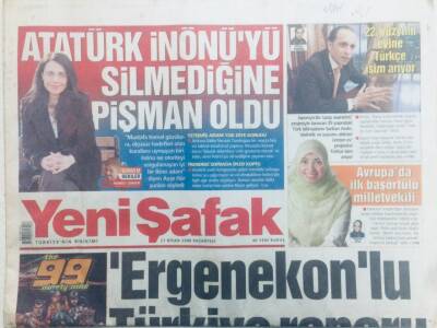 Yeni Şafak Gazetesi 21 Nisan 2008 - Ergenekonlu Türkiye Raporu GZ40646 - 1