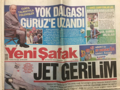 Yeni Şafak Gazetesi 23 Haziran 2012 - Jet Gerilimi, BDPde Zana Çatlağı Safları Netleştirdi GZ27659 - 1