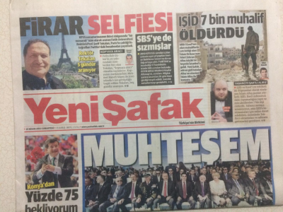 Yeni Şafak Gazetesi 23 Nisan 2015 - Işid Bin Muhalif Öldürdü GZ27219 - 1