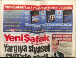 Yeni Şafak Gazetesi 29 Nisan 2003 - Yargıya Siyaset CHPyle Girdi GZ61395 - 1