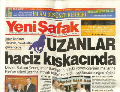 Yeni Şafak Gazetesi 5 Temmuz 2003 - Kemal Gürüze Yol Göründü GZ62947 - 1