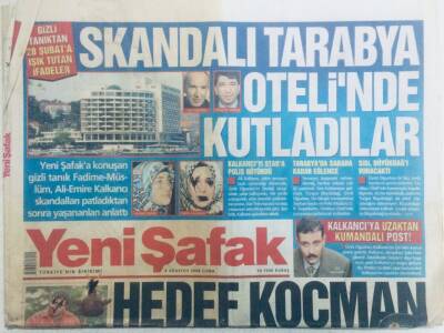 Yeni Şafak Gazetesi 8 Ağustos 2008 - Skandalı Tarabya Otelinde Kutladılar GZ40647 - 1