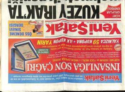 Yeni Şafak Gazetesi 9 Ekim 2003 - Kuzey Irakta Mehmetçik Paniği GZ61388 - 1