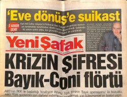 Yeni Şafak Gazetesi 9 Temmuz 2003 - Krizin Şifresi Bayık - Coni Flörtü GZ65084 - 1