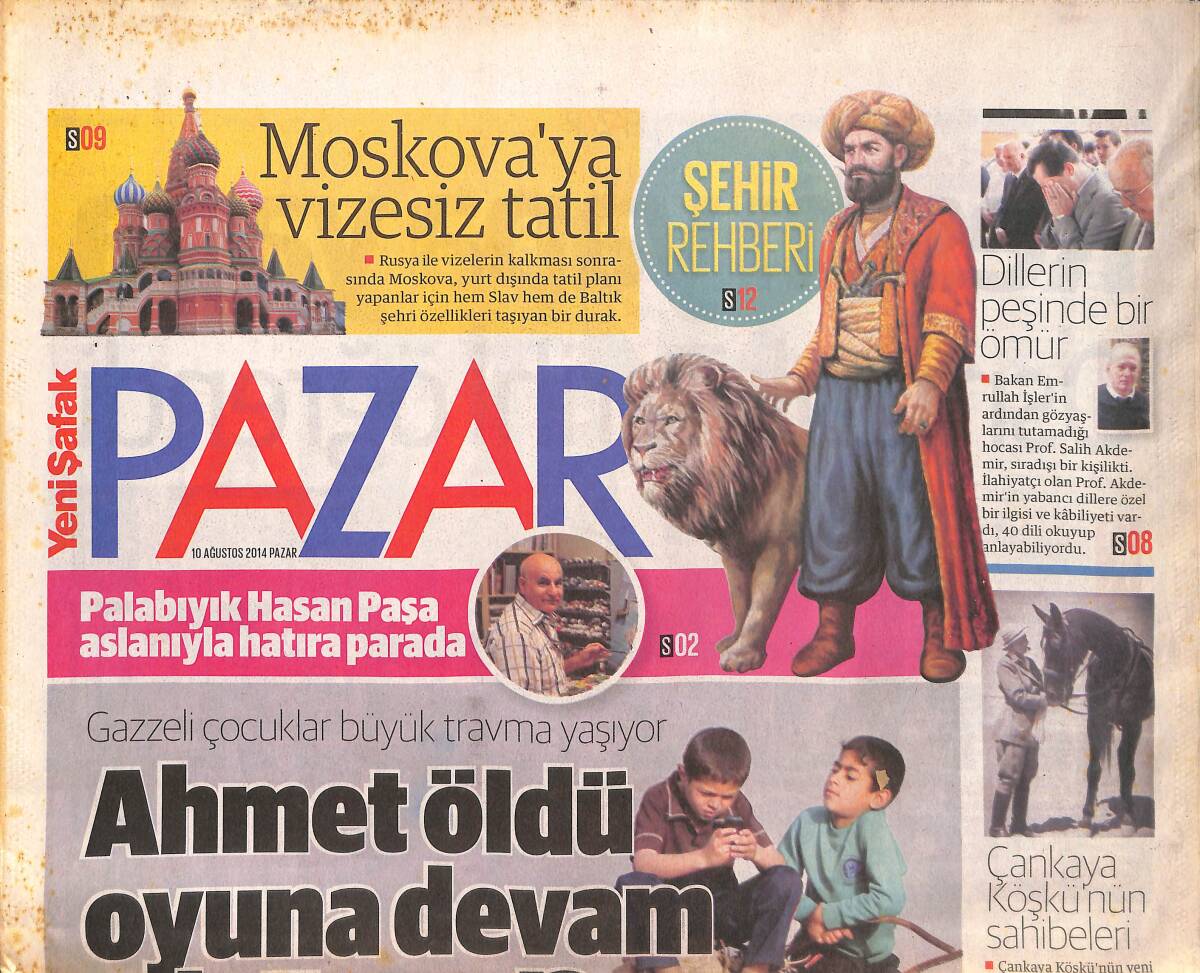 Yeni Şafak Gazetesi Pazar Eki 10 Ağustos 2014 - Funda Arar Güçlü Sesiyle Açık Hava'da - Esin İris'ten İlk Albüm! GZ137105 - 1