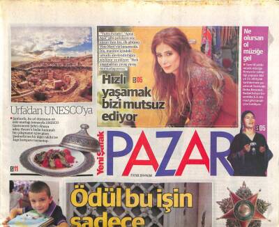 Yeni Şafak Gazetesi Pazar Eki 21 Eylül 2014 - Esin İris Hızlı Yaşamak Bizi Mutsuz Ediyor GZ105747 - 1