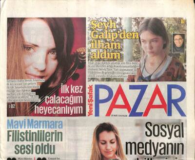 Yeni Şafak Gazetesi Pazar Eki 30 Mart 2014 - Kemancı Baiba Skride , İstanbula İlk Kez Konser İçin Geliyor GZ98775 - 1