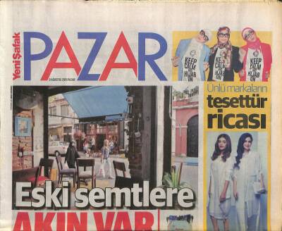 Yeni Şafak Gazetesi Pazar Eki 9 Ağustos 2015 - İlk Satırla Son Şiir Arasında Necip Fazıl - Ünlü Markaların Tesettür Ricası GZ123296 - 1