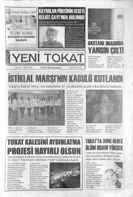 Yeni Tokat Gazetesi 13 Mart 2013 - İstiklal Marşının Kabulü Kutlandı GZ122442 - 1