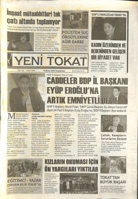 Yeni Tokat Gazetesi 13 Nisan 2013 - Çeltek Kasapların Sorunlarını Dinledi GZ122452 - 1