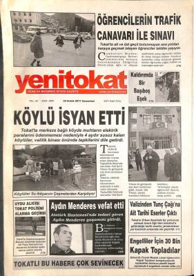 Yeni Tokat Gazetesi 24 Aralık 2011 - Valizinden Tunç Çağına Ait Tarihi Eserler Çıktı GZ96242 - 1