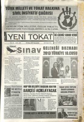 Yeni Tokat Gazetesi 3 Nisan 2013 - Ham Karslıdan Ne Mutlu Türküm Diyene GZ122460 - 1