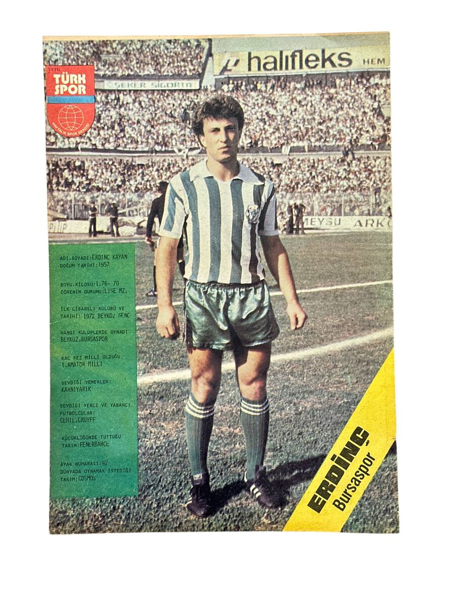 Yeni Türk Spor Dergisi Bursaspor Futbolcu Erdinç Poster KRT23403 - 1