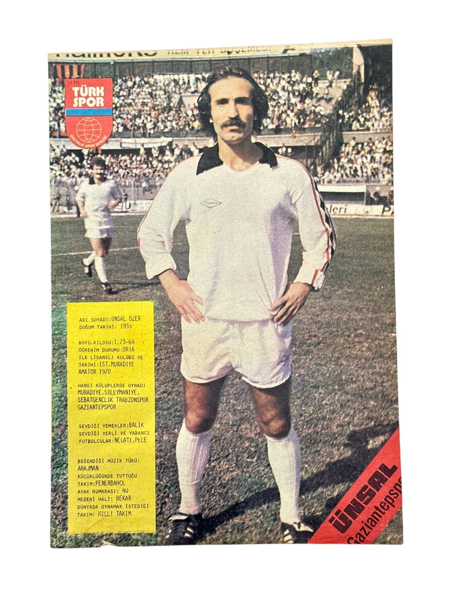 Yeni Türk Spor Dergisi Gaziantepspor Futbolcu Ünsal Poster KRT23404 - 1