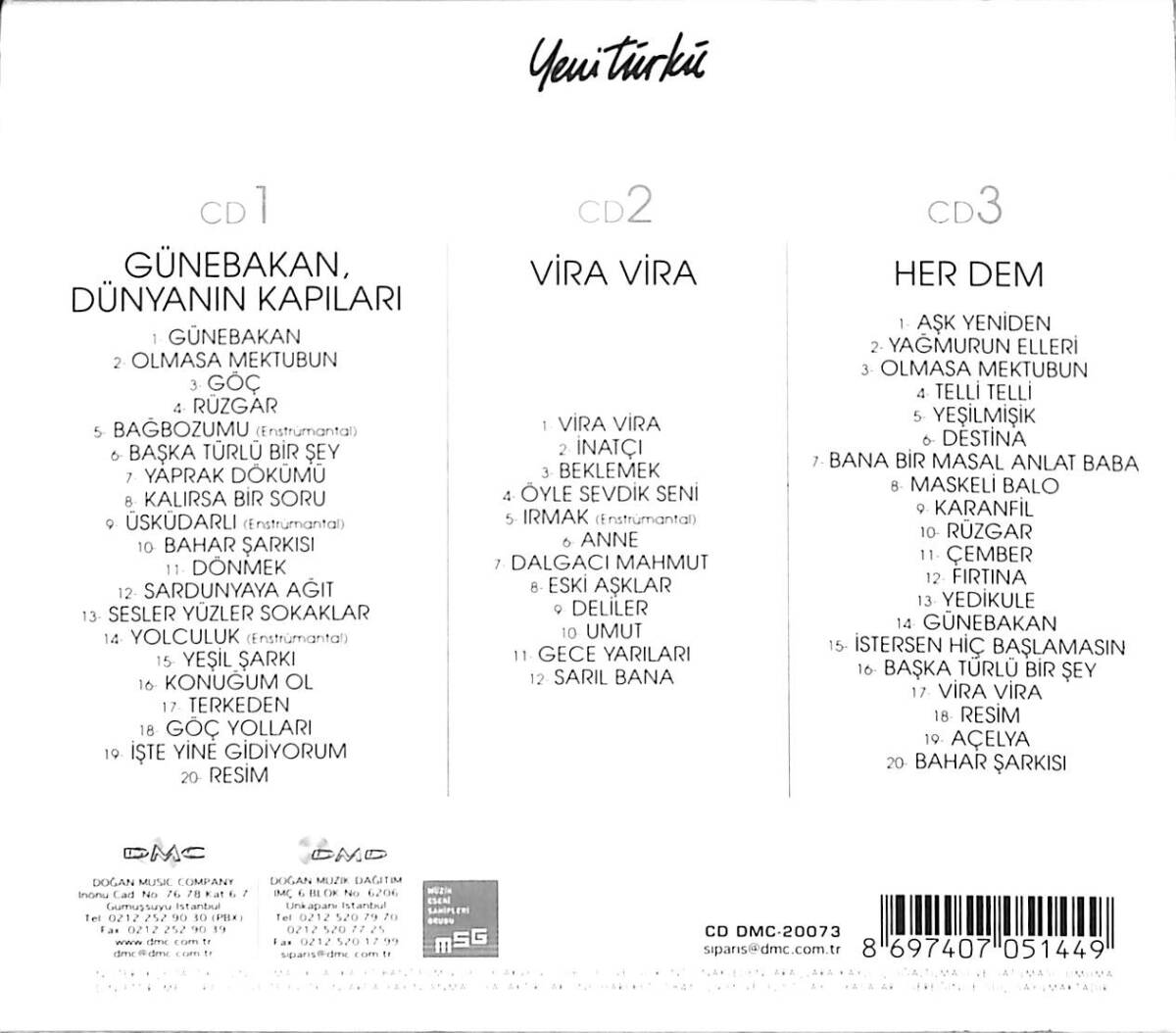 Yeni Türkü Koleksiyon CD (İkinci El) CD5689 - 2