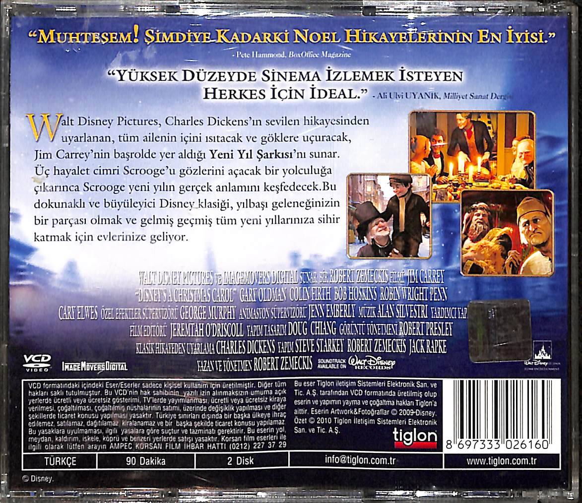 Yeni Yıl Şarkısı - Disney's A Christmas Carol (2009) Orjinal VCD Film 'Jim Carrey' VCD28861 - 2
