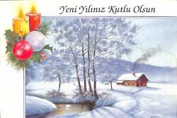 Yeni Yıl Ve Yılbaşı Kartpostal KRT18088 - Gökçekoleksiyon
