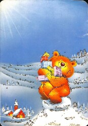 Yeni Yıl Yılbaşı Tebrik Kartı KRT18079 - Gökçekoleksiyon