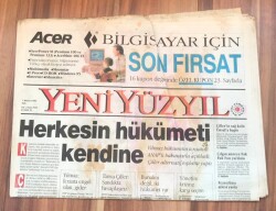 Yeni Yüzyıl 7 Mayıs 1996 - Herkesin Hükümeti Kendine GZ1690 - 1