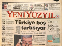 Yeni Yüzyıl Gazetesi 10 Aralık 1995 - Çiller İlginç Bir Armağan Aldı - Kanaryanın Zafer Marşı GZ3307 - Gökçekoleksiyon