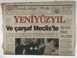 Yeni Yüzyıl Gazetesi 13 Kasım 1996 - Havada Dehşet 350 Ölü GZ5530 - 2