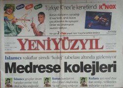 Yeni Yüzyıl Gazetesi 14 Eylül 1997-8 Yıllık İrtica Kolejleri GZ45692 - 1
