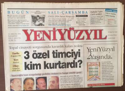 Yeni Yüzyıl Gazetesi 16 Aralık 1996 - Hazine Kışı Rahat Atlatır GZ6838 - 2