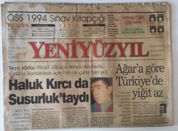 Yeni Yüzyıl Gazetesi 17 Aralık 1996 - İranla Savunma Peşrevi Erbakan İranla Sıkı İlişkilere Girmek İstiyor GZ13720 - 1