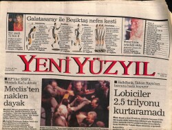 Yeni Yüzyıl Gazetesi 19 Aralık 1994 -Halkbank , Tahsin Kayanın Borcuna Haciz Koyuyor GZ65848 - 1
