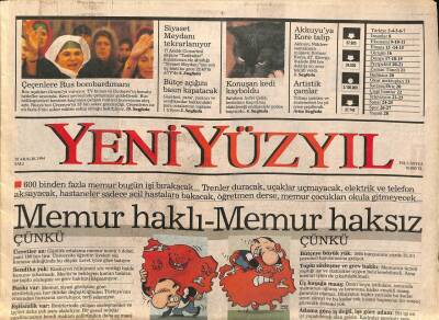 Yeni Yüzyıl Gazetesi 20 Aralık 1994 - Mustafa Kemal , Şimdi de Ressamların Gündeminde... GZ65849 - 1