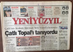 Yeni Yüzyıl Gazetesi 20 Aralık 1996 -Türkiye Dış Politikada Doğuya Döndü İranla Sıkı İlişki Başladı GZ6842 - 2