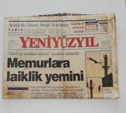 Yeni Yüzyıl Gazetesi 21 Temmuz 1997- Ecevitten Avrupaya Rest - GZ45881 - 1
