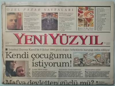 Yeni Yüzyıl Gazetesi 22 Ocak 1995 Mafya Devletten Güçlü Mü -GZ37564 - 1