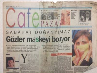 Yeni Yüzyıl Gazetesi 23 Şubat 1997 - Sabahat Doğanyılmaz,Gözler Maskeyi Bozuyor GZ32999 - 1