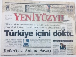 Yeni Yüzyıl Gazetesi - 24 Eylül 1996 - Türkiye İçini Döktü GZ46419 - 2