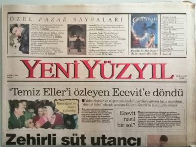 Yeni Yüzyıl Gazetesi 26 Şubat 1995 Levent Yüksel Hayati Tehlikeyi Atlattı - GZ44254 - 1