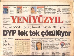 Yeni Yüzyıl Gazetesi 27 Haziran 1997 - Çiller Çıldırmış Olmalı - Şimdi Moda Laiklik GZ2932 - Gökçekoleksiyon