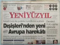 Yeni Yüzyıl Gazetesi 27 Temmuz 1997 Akşenere Tutanak Darbesi - Anne Yılmaz Kaza Geçirdi -GZ44736 - 2