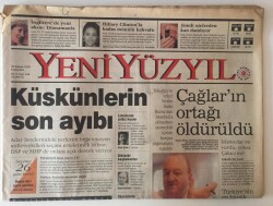 Yeni Yüzyıl Gazetesi 29 Kasım 1995 - Türkeş Hanedanına İsyan GZ13716 - 2